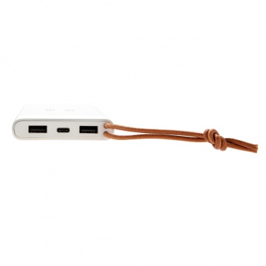 Logo trade promotional merchandise photo of: Aria 8.000 mAh 5W wireless charging powerbank